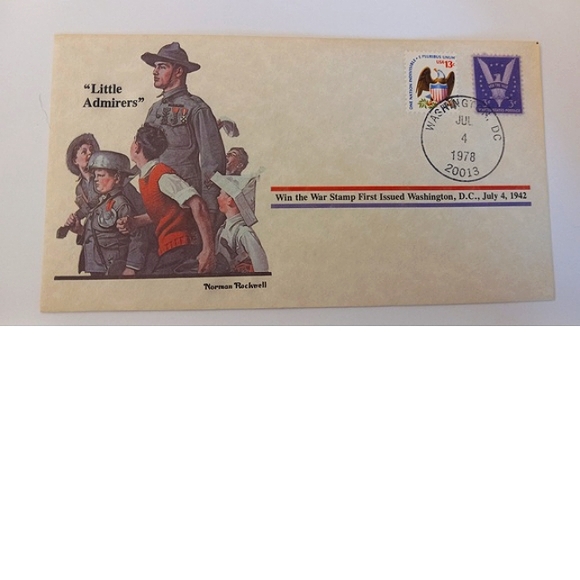 Norman Rockwell Collection 3 Stamped Envelopes - Picture 4 of 6